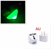 LED night light mushroom wall socket lamp with warm white light-control sensor for bedroom and home decoration.