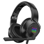 RGB over-ear gaming headset for Xbox One & PS4 with adjustable microphone and LED lights.