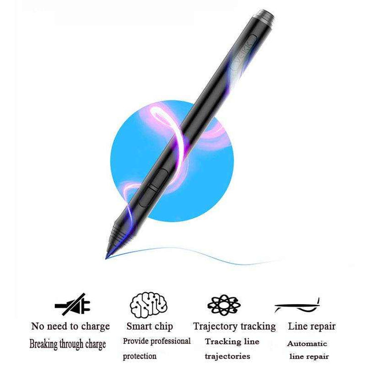 Smart passive pen for electronic drawing board featuring trajectory tracking, no-charge design, and line repair technology.