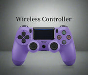 Wireless Game Controller for PS4 in purple color with ergonomic design.