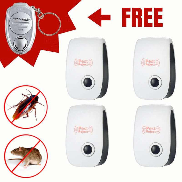 Electronic Ultrasonic Pest Repeller, Mosquito and Mouse Repellent, Rechargeable, Home Use, EUUS Plug.