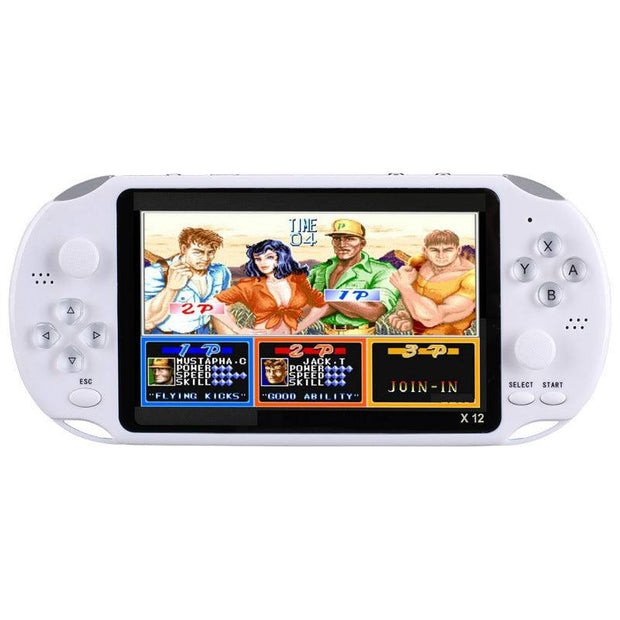 Retro Game Handheld Arcade Game Console with 5.1-inch screen displaying a classic game.