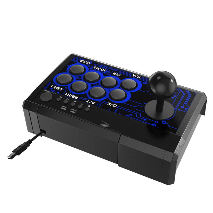 Fighting Stick Game Joystick USB Wired Rocker for Switch, PS4, PS3, Xbox, PC, Android.