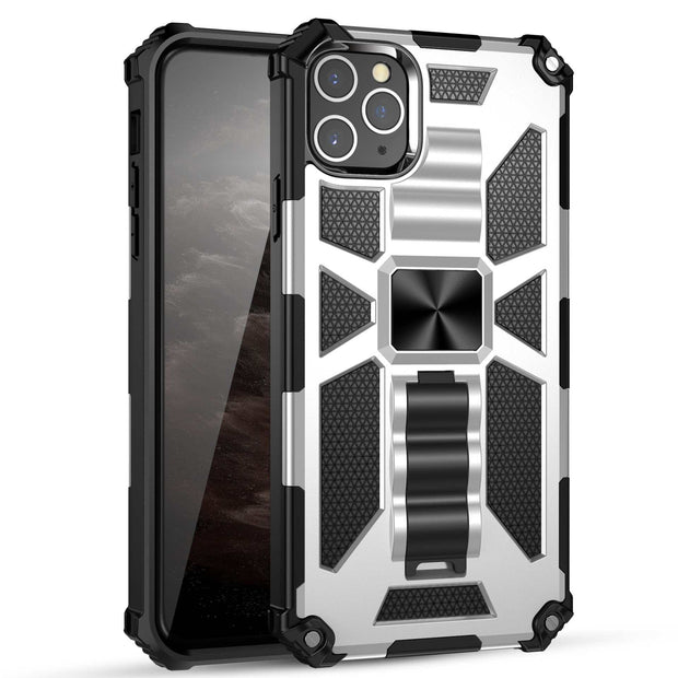 Military anti-drop mobile phone case with durable TPU+PC material in a stylish design.