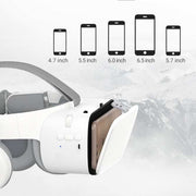 BOBO Z6 VR Bluetooth Virtual Reality Headset with smartphone compatibility illustration.