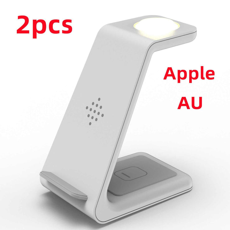 3 in 1 charging station for Apple devices, wireless charger stand.