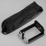 Professional camera tripod holder with nylon carry bag and universal mount.