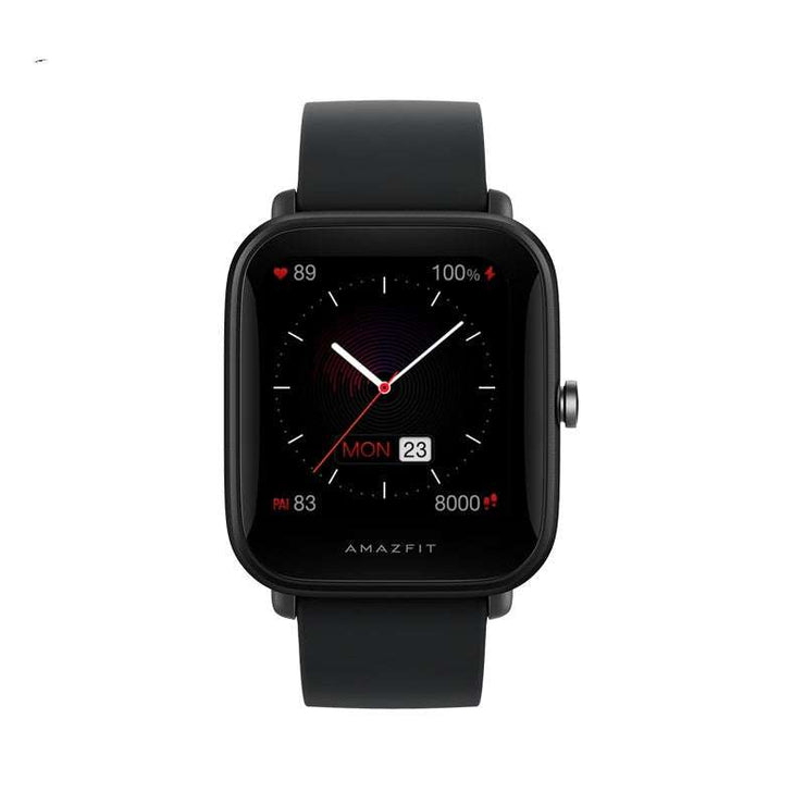 Smartwatch with blood oxygen tracking, high-definition screen, and waterproof design.