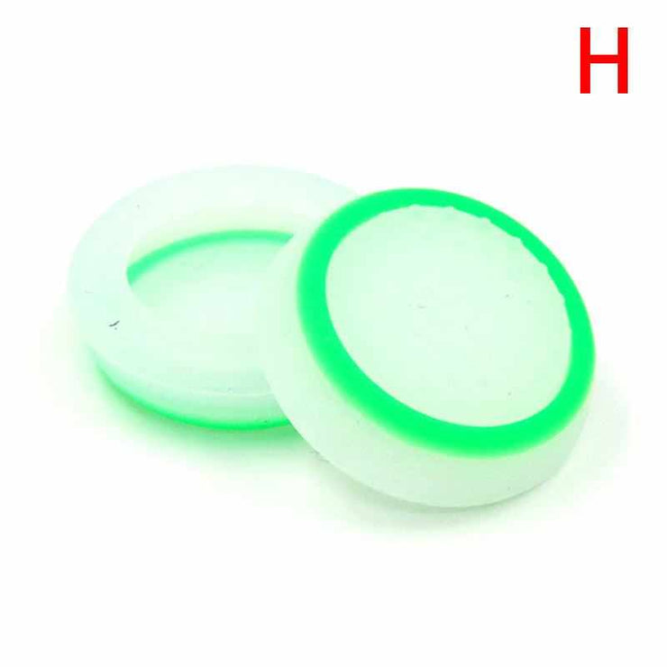 Luminous Handle Button Mushroom Head Cover in green and white.