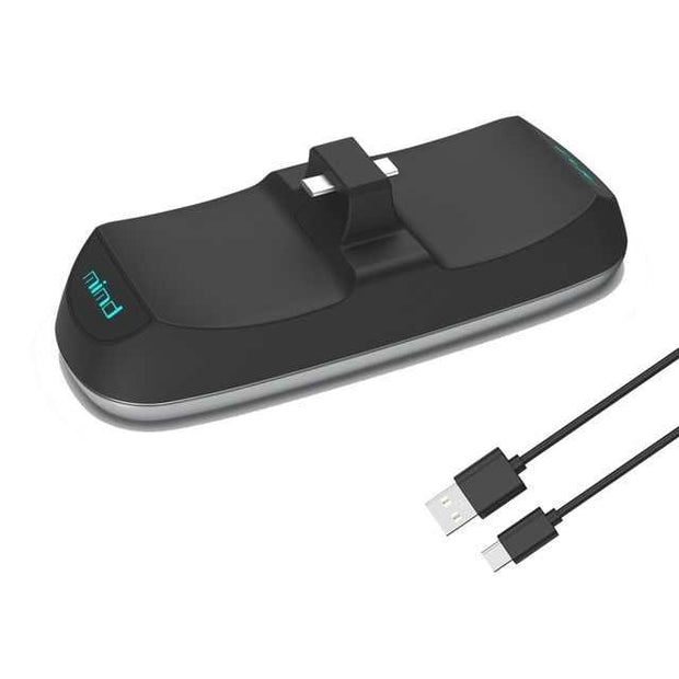 PS5 wireless controller dual charge dock with USB cable.