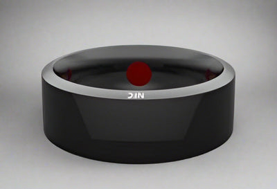 JAKCOM R3F Black ring with a red dot and 'SIN' branding on a white background