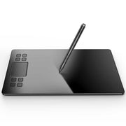 Digital drawing tablet with pen, featuring smart touch and 8129 pressure sensitivity levels.