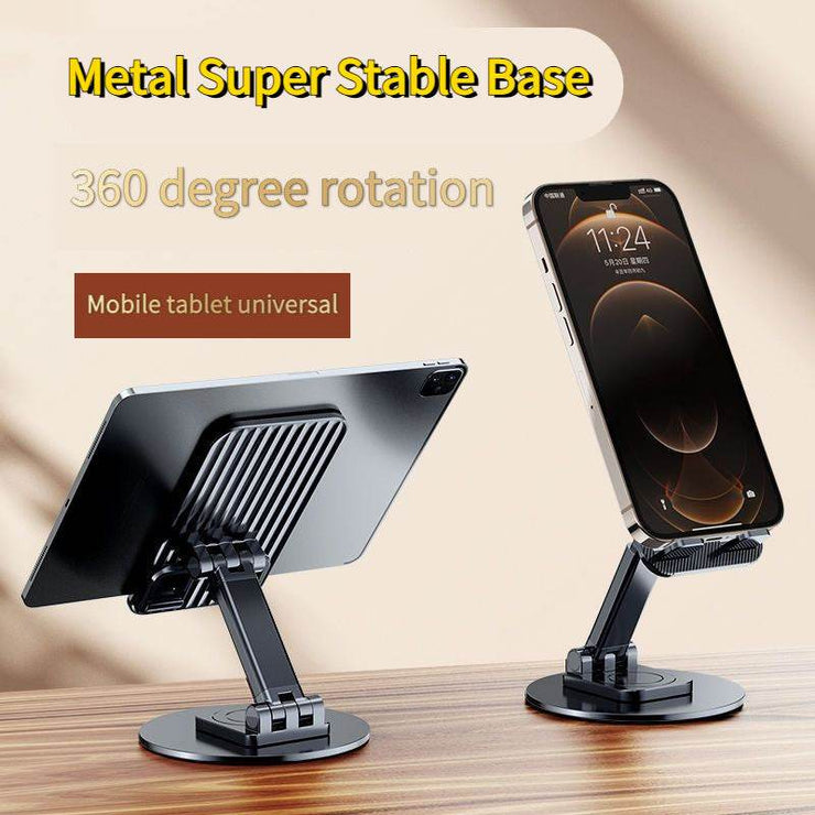 Foldable Phone Stand For Desk - Adjustable Height & Portable