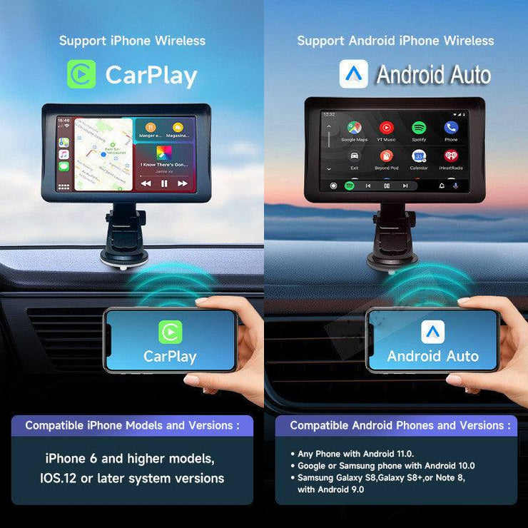 7 IPS Car Smart Screen Wireless Carplay Auto Mobile Phone