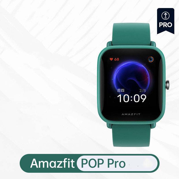 Smart watch displaying blood oxygen monitoring on high-definition color screen.