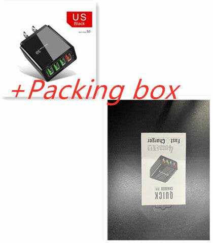 Illuminated 4 port USB Mobile Phone Charger 3A Charging Head