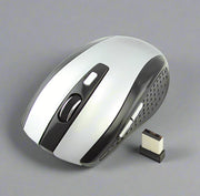 Wireless office mouse with USB receiver, ergonomic design, size 100*60*35mm.