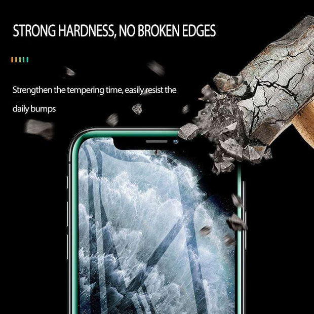 Luminous Full Cover Tempered Glass for Smartphone with strong hardness resisting bumps.