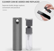 2 in 1 phone screen cleaner kit with separate replaceable bottle design.