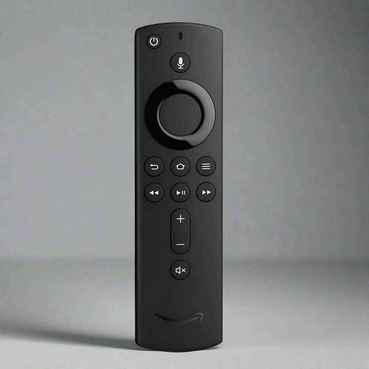Remote control for Amazon Fire TV Stick 4K, black, suitable for TV use.