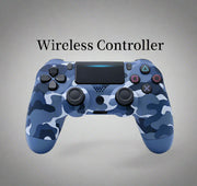 Wireless Game Controller for PS4 with ergonomic design and camo pattern.PS4 Wireless Controller