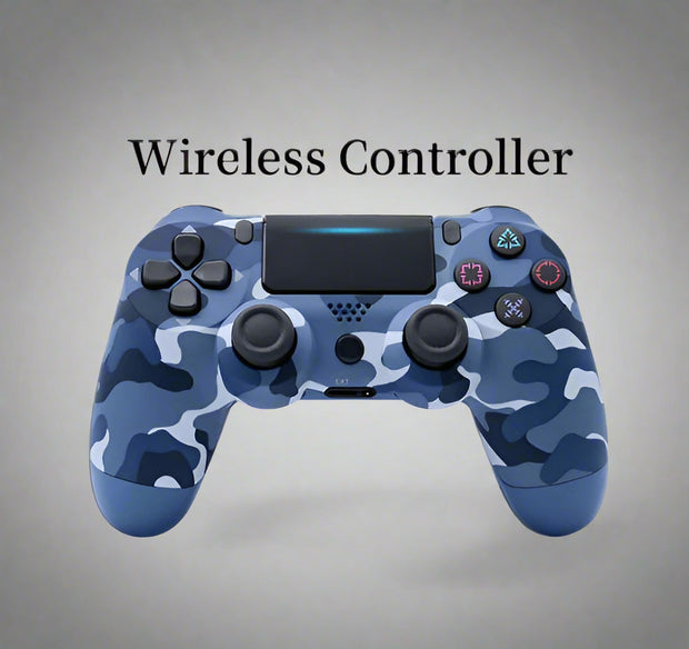 Wireless Game Controller for PS4 with ergonomic design and camo pattern.PS4 Wireless Controller