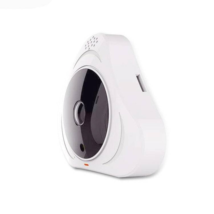 3D panoramic smart home security camera with flying saucer design.