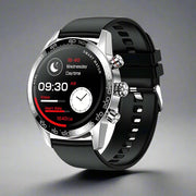 Men's Bluetooth Smart Phone Watch with 1.3-inch LED screen, featuring health monitoring and waterproof design.