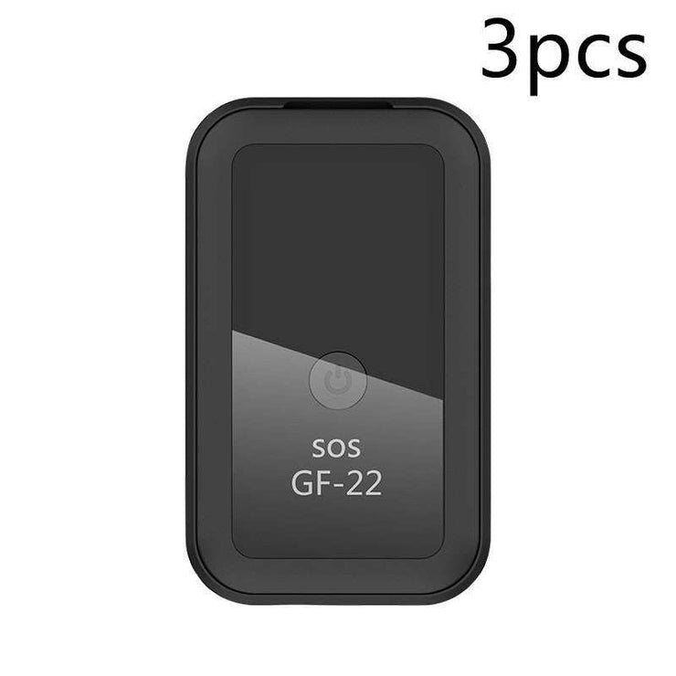 Anti-Lost Tracking Alarm GF Model with SOS feature and black design.