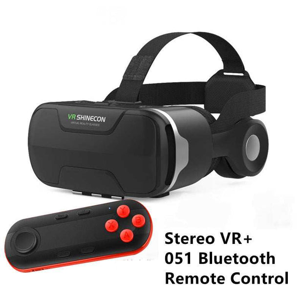 VR Glasses Thousand Magic Lens Headset with 051 Bluetooth Remote Control
