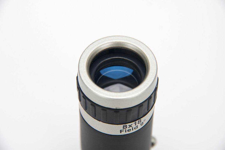 Optical 8X telescopic lens for phones, ABS and optical glass.