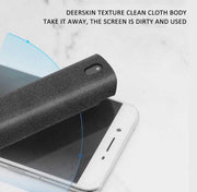 2 in 1 phone screen cleaner kit with deerskin texture for easy fingerprint removal.