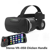 VR Glasses Thousand Magic Lens Wear Immersive Headset with Stereo VR+058 Chicken Handle.