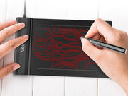 Electromagnetic pressure induction drawing board with passive pen in use.