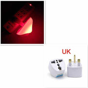 LED night light with plug socket compatibility, emits warm white light, ideal for bedrooms and home decoration.