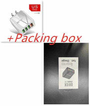 Illuminated 4 port USB Mobile Phone Charger 3A Charging Head