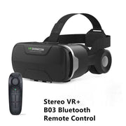 VR Glasses Thousand Magic Lens Wear Immersive Headset with B03 Bluetooth Remote Control, Smart Glasses for Mobile Phones.
