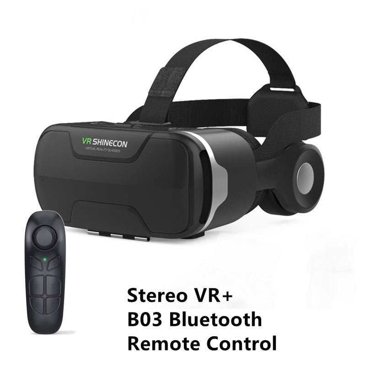VR Glasses Thousand Magic Lens Wear Immersive Headset with B03 Bluetooth Remote Control, Smart Glasses for Mobile Phones.