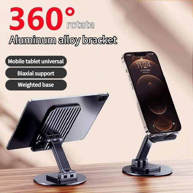 Foldable Phone Stand For Desk - Adjustable Height & Portable