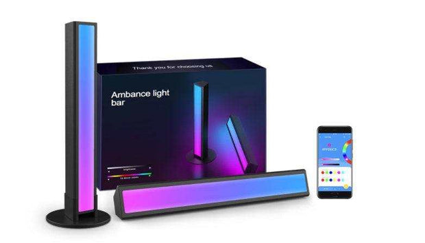 Desktop Atmosphere Light with Bluetooth connectivity and LED ice strip design.