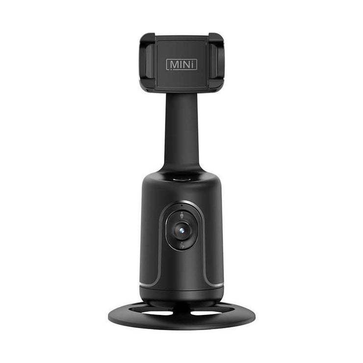 360 auto face tracking gimbal with AI, smartphone holder for video stabilization and vlogging.