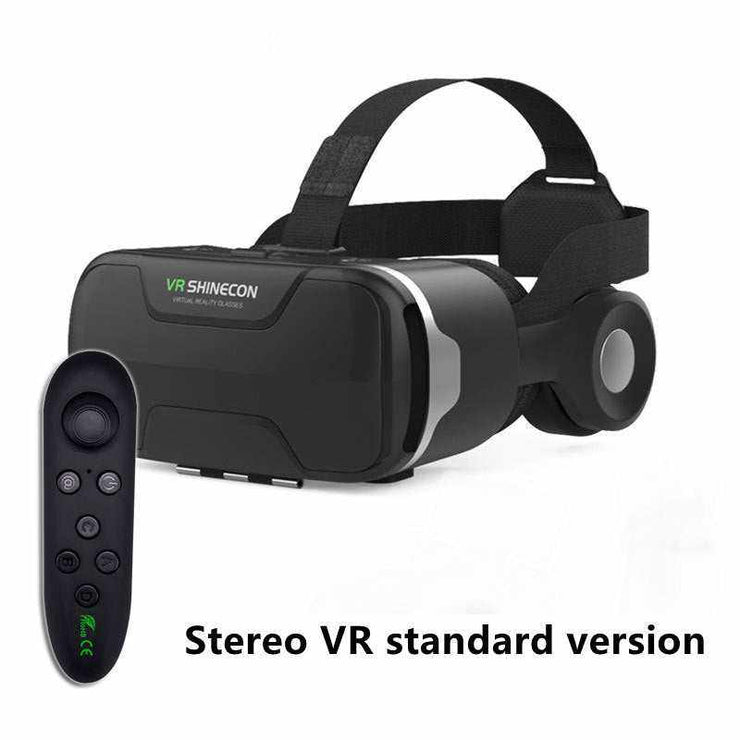 VR Glasses Thousand Magic Lens Wear Immersive Headset with remote control attachment.