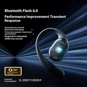 Wireless long endurance ear-mounted Bluetooth headset with advanced Bluetooth Flash 6.0 technology for improved performance and quick response.