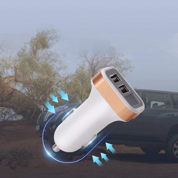 Car charger with digital display for efficient charging