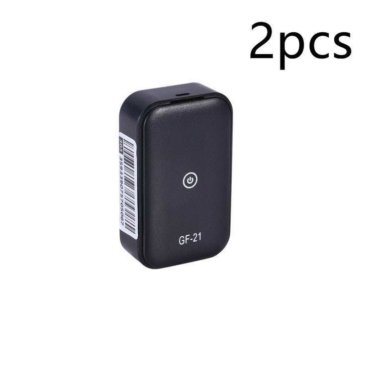 Anti-Lost Tracking Alarm GF Model portable device, 2pcs, black design.