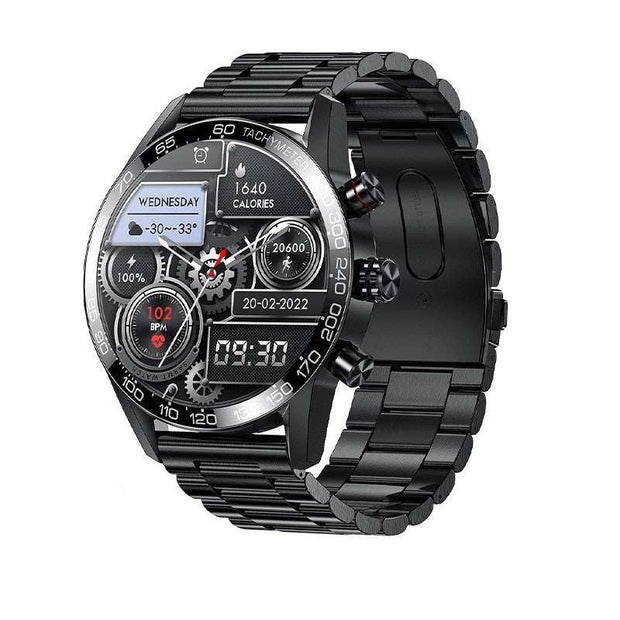Men's Bluetooth Smart Phone Watch with 1.3-inch LED screen, health monitoring, and waterproof features.