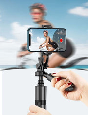 AI smart face tracking gimbal stabilizer for smartphone vlogging.