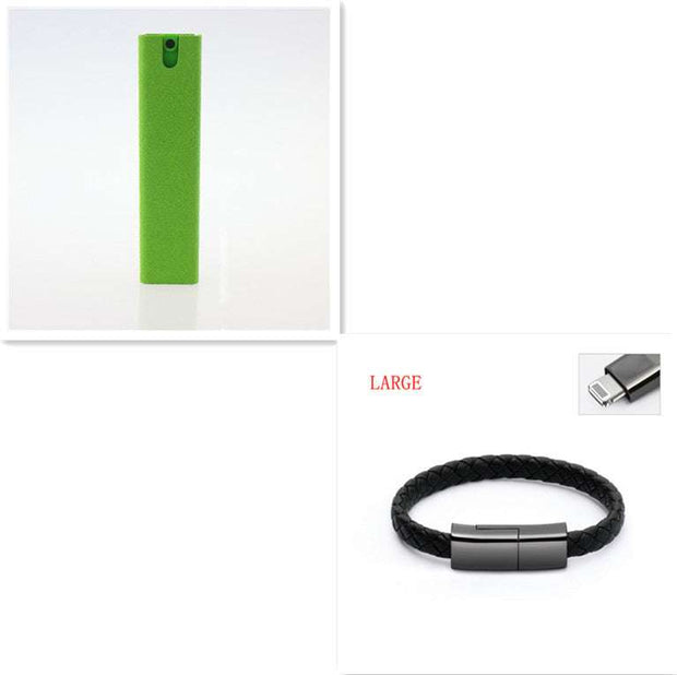 2 in 1 phone and computer screen cleaner kit with microfiber cloth, ideal for dust removal on both screens.