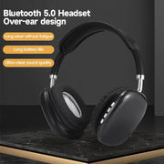 P9 Wireless Bluetooth headset with over-ear design and long battery life.