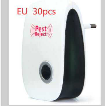 Electronic Ultrasonic Pest Repeller with EU plug, rechargeable anti-mosquito insect repellent.